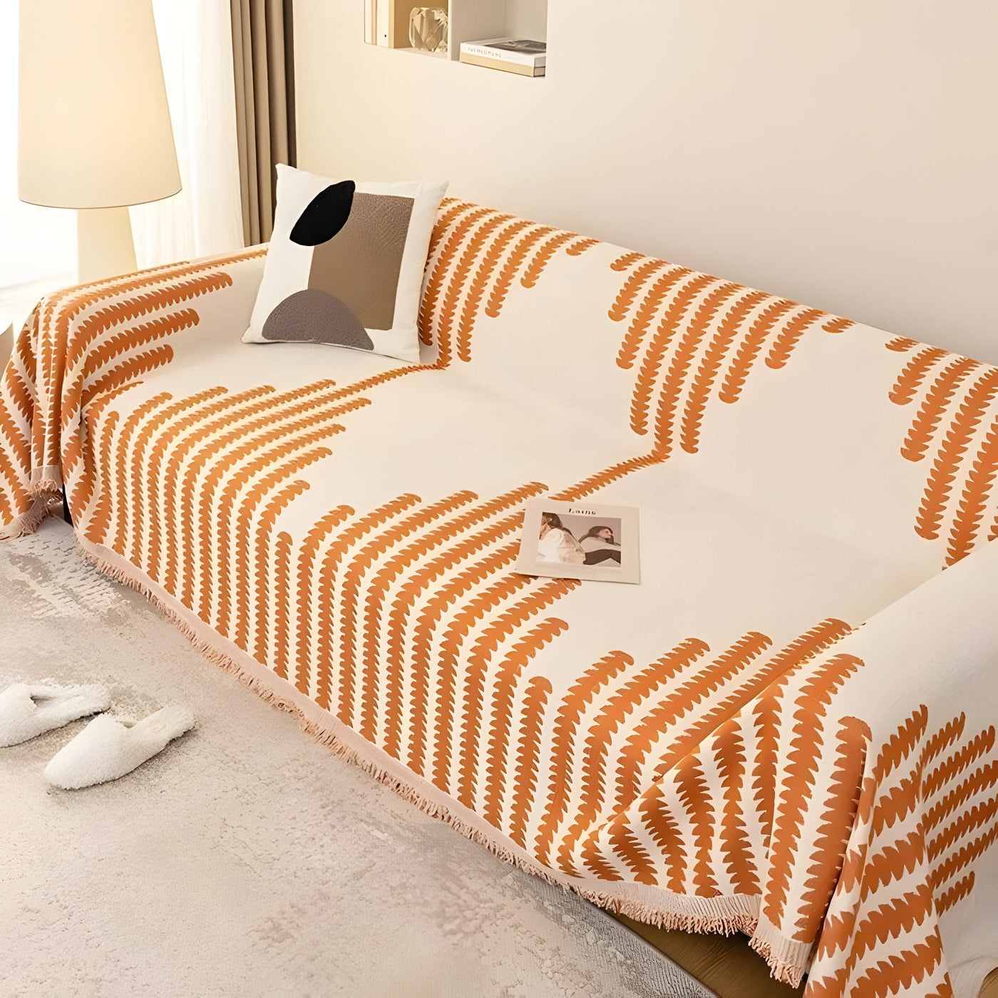 HomeHaven Cover - Doppelseitige Chenille-Stoff-Sofahusse