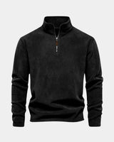 Alpine | Herren Sweatshirt Halber Reißverschluss – Half-Zip Sweatshirt Herren in Schwarz