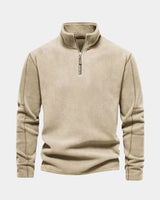 Alpine | Herren Sweatshirt Halber Reißverschluss – Half-Zip Sweatshirt Herren in Khaki