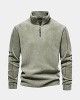 Alpine | Herren Sweatshirt Halber Reißverschluss – Half-Zip Sweatshirt Herren in Grün
