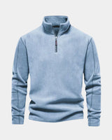 Alpine | Herren Sweatshirt Halber Reißverschluss – Half-Zip Sweatshirt Herren in Blau
