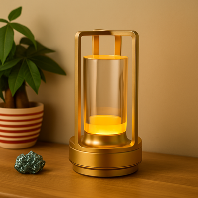 Aurluma| Wiederaufladbare LED-Tischleuchte Crystal