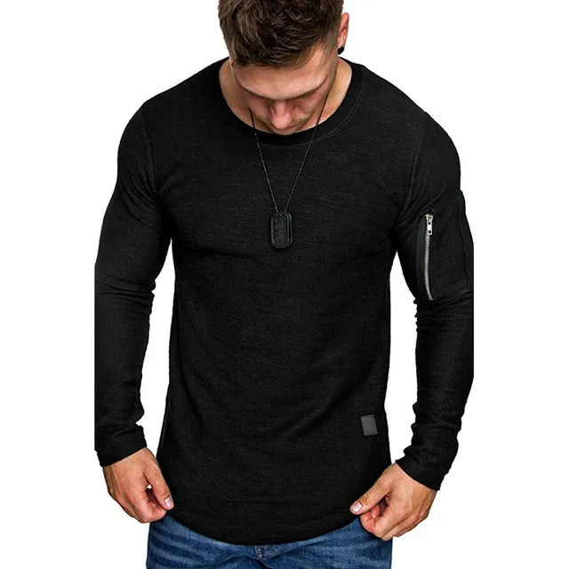 Herren T-Shirt mit Schnitt und Textur