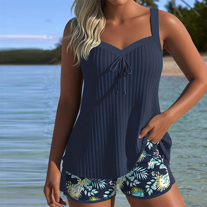 Elvia – Elegantes Tankini Set mit Blumen Drucken