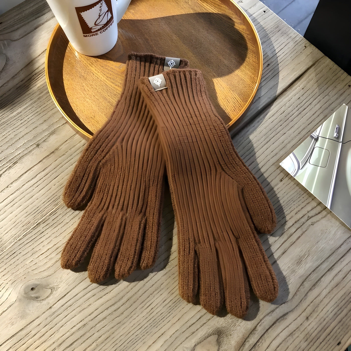 CozyTouch Handschuhe – Legere gestrickte Winterhandschuhe aus Wolle