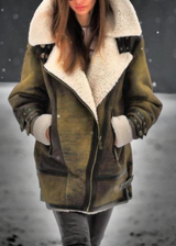 BRYNN - Kuschelige Winterjacke in Grün