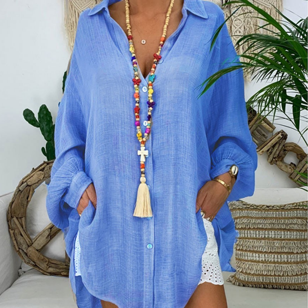 Patricia - Oversized Hemdbluse Damen