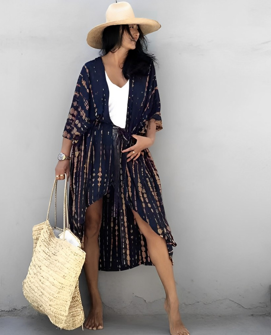 Raphaela - Eleganter Strand-Kimono für Damen