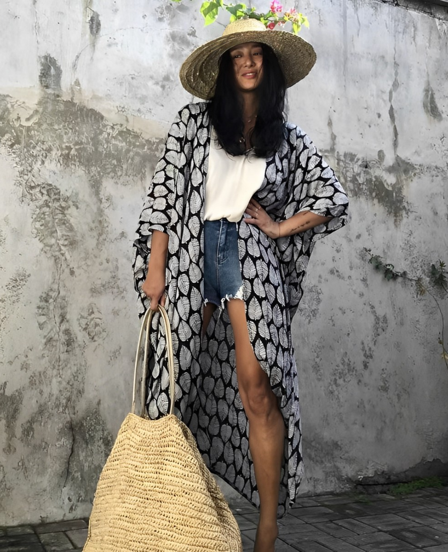 Raphaela - Eleganter Strand-Kimono für Damen