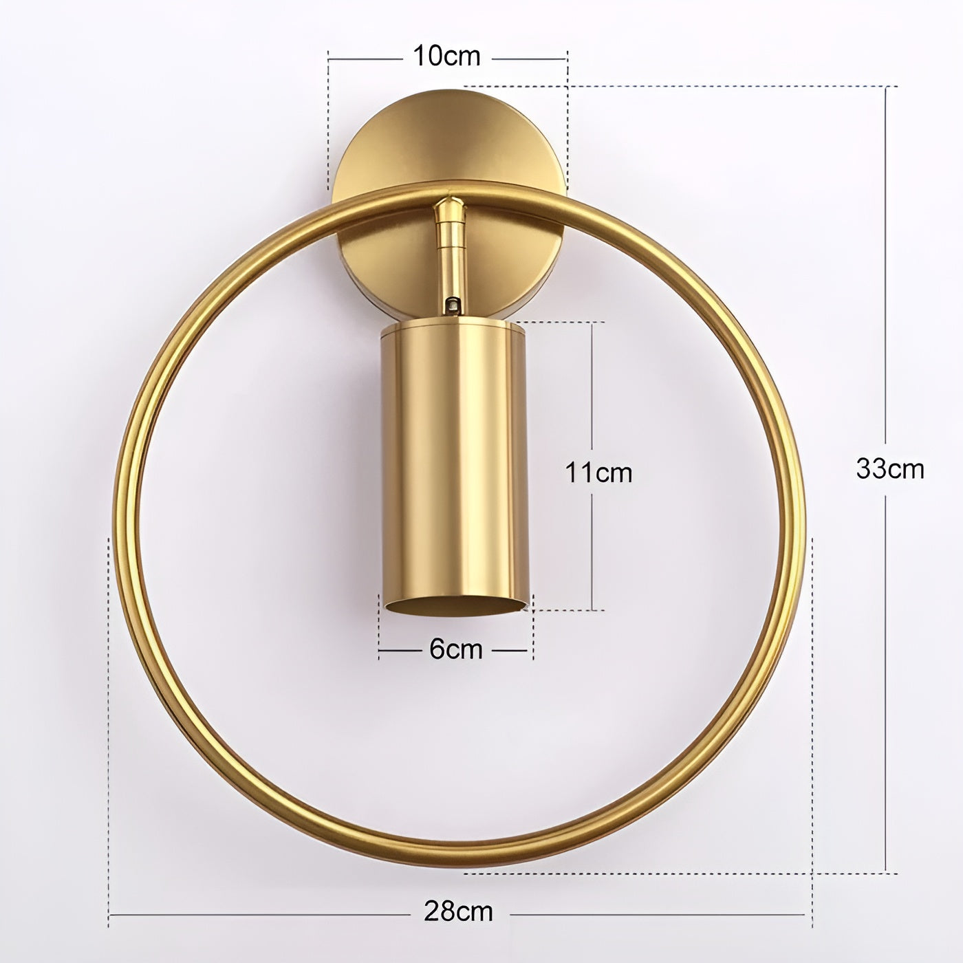 VivaLuxe Light - Moderne LED-Wandlampe mit Ring