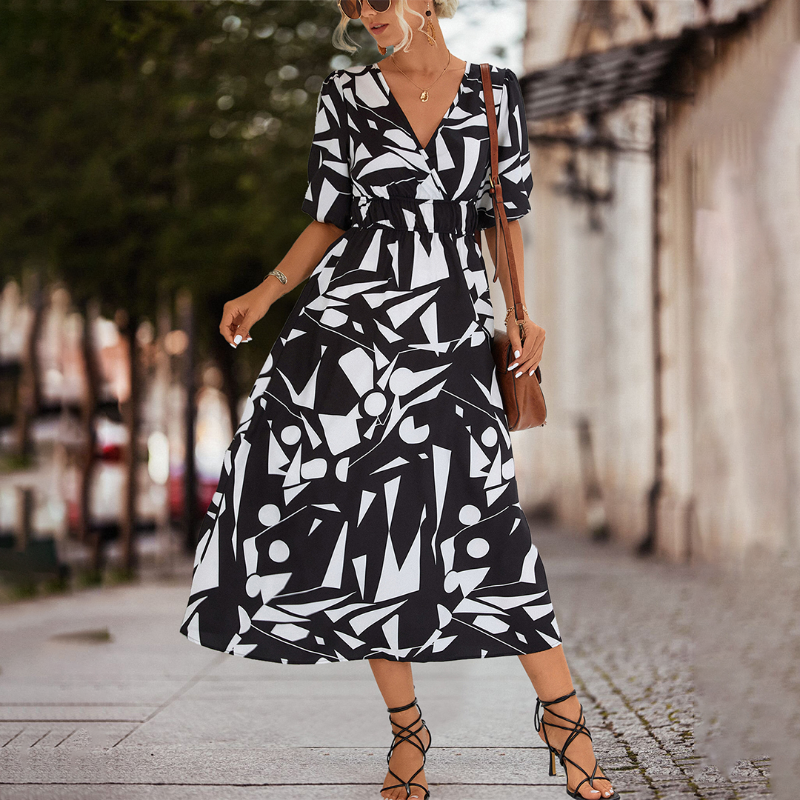 Pamela - Midikleid mit V-Ausschnitt Damen