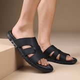 Richie - Modische Herren-Sommersandalen in Schwarz