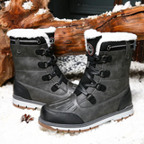 Herren Warm Winterstiefel | Rutschfest in Schwarz