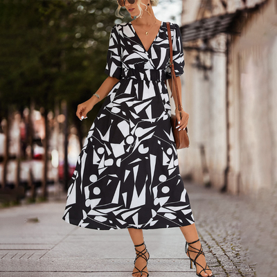 Pamela - Midikleid mit V-Ausschnitt Damen