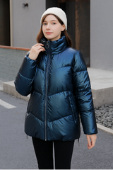 Julia - Moderne und bequeme Winterjacke in Blau