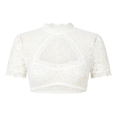 Damen Weiße Oktoberfest Dirndl Bluse