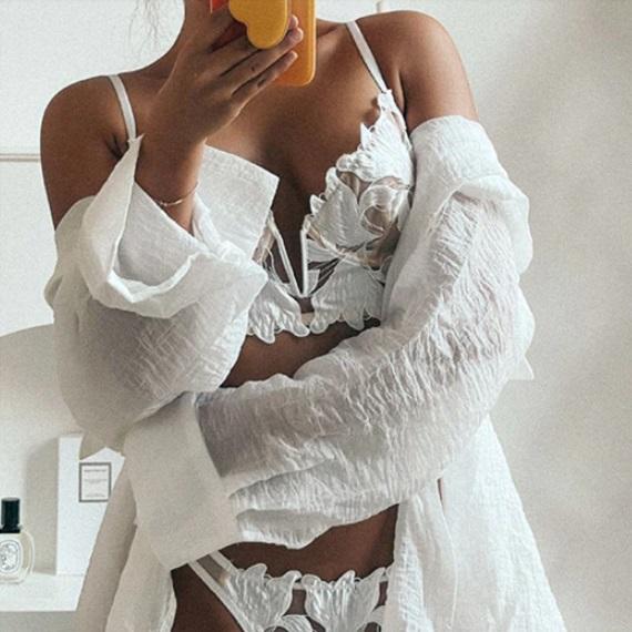 Blumenset Unterwäsche