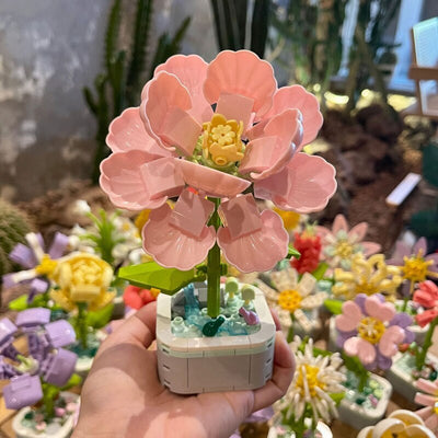 Blumentopf Bauklotz Dekor