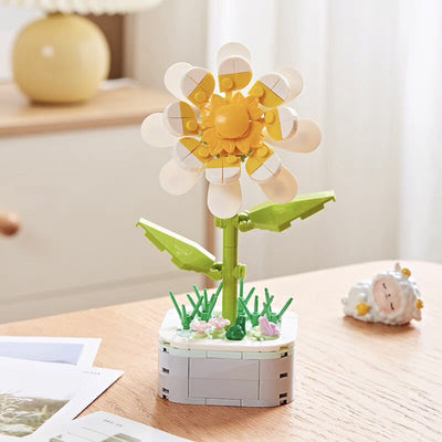 Blumentopf Bauklotz Dekor