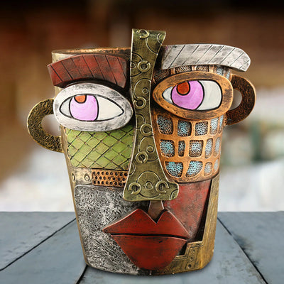 Blumentopf-Ornamente - Abstrakte Kunst - Stilvoller Blumentopf - Einzigartiges Design