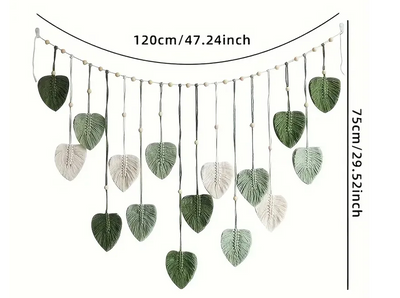 Botanische Blätter Wandbehang