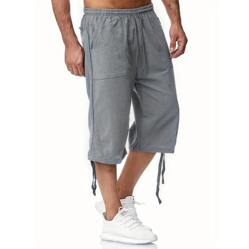 Byron - Herren Baumwoll-Leinen-Shorts