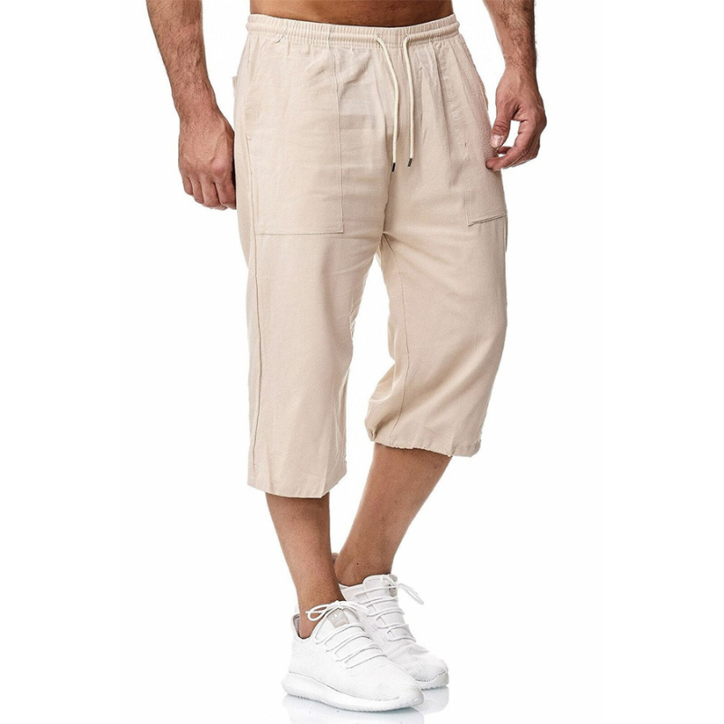 Byron - Herren Baumwoll-Leinen-Shorts