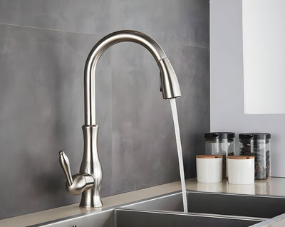 SwiftStream Faucet – Rotierbarer Ausziehbarer Küchenarmatur für das Waschbecken