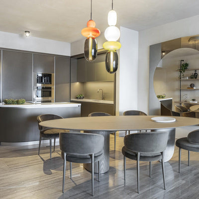 LumiSphere Light - Modern Colored Glass LED Pendant Light