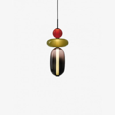 LumiSphere Light - Modern Colored Glass LED Pendant Light