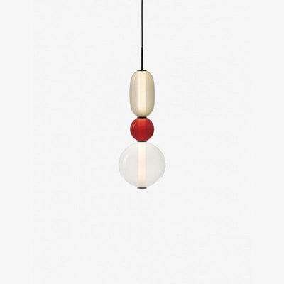 LumiSphere Light - Modern Colored Glass LED Pendant Light