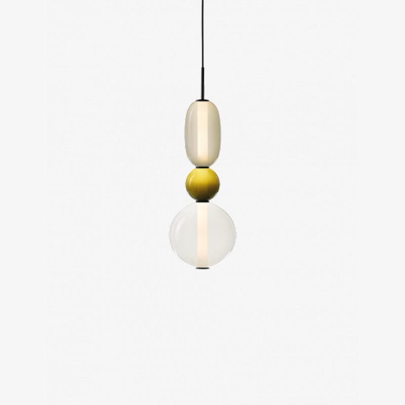 LumiSphere Light - Modern Colored Glass LED Pendant Light