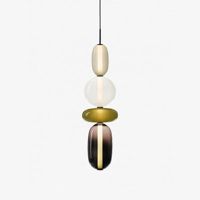 LumiSphere Light - Modern Colored Glass LED Pendant Light