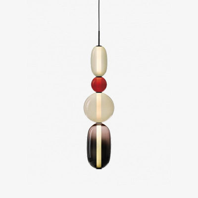 LumiSphere Light - Modern Colored Glass LED Pendant Light