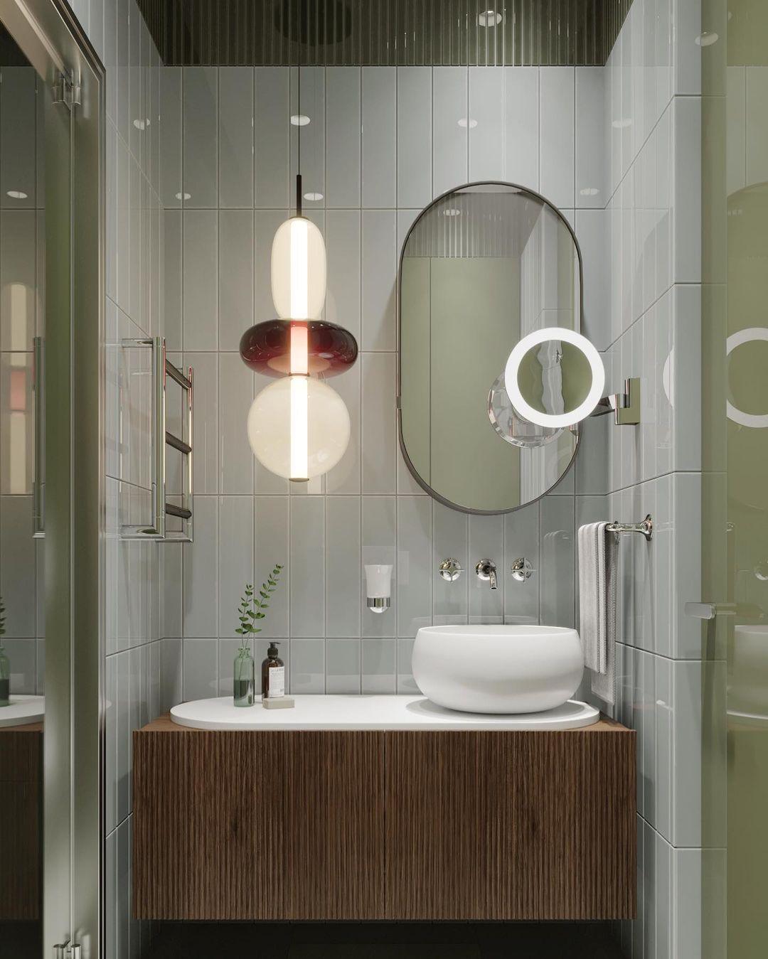 LumiSphere Light - Modern Colored Glass LED Pendant Light