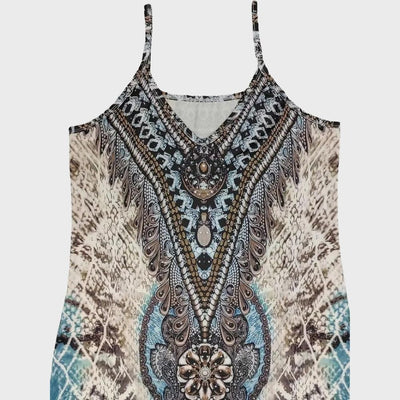 Daisy - Sommerkleid mit V-Ausschnitt und Spaghettiträgern