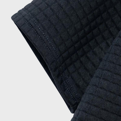 Liam | Waffelstrick-Poloshirt mit auffälliger Kontrastfarbe