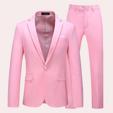 Pierre - Stilvolles 2-teiliges Set für Männer in Rosa