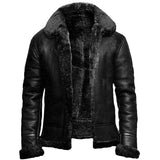 Callen - Mit Plüsch gefütterte Winterjacke in Schwarz