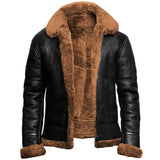 Callen - Mit Plüsch gefütterte Winterjacke in Braun