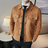 CALLUM - Wildlederjacke in Premium-Qualität in Braun