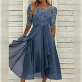 Rivanna | ELEGANTES SOMMERKLEID in Blau