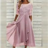 Rivanna | ELEGANTES SOMMERKLEID in Rosa