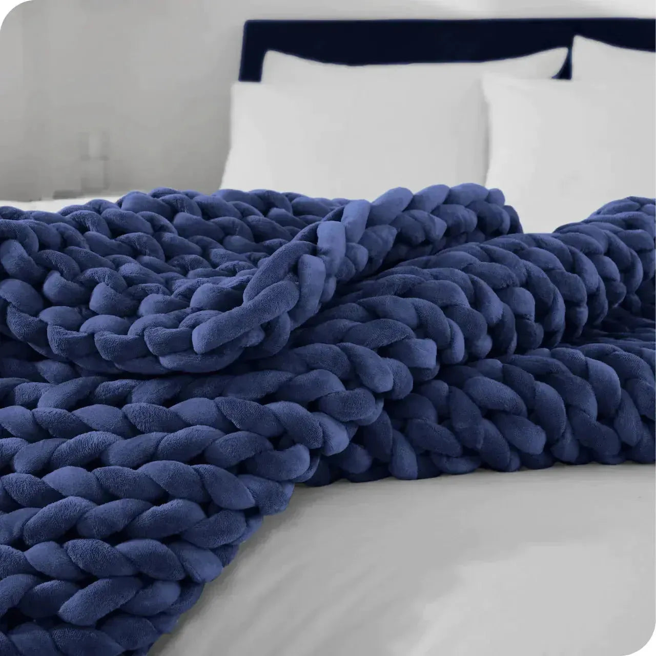 CHUNKY KNIT WEIGHTED THROW