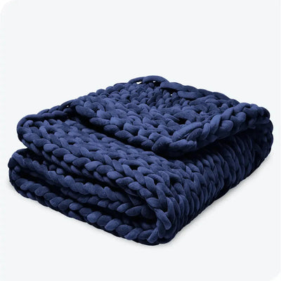 CHUNKY KNIT WEIGHTED THROW