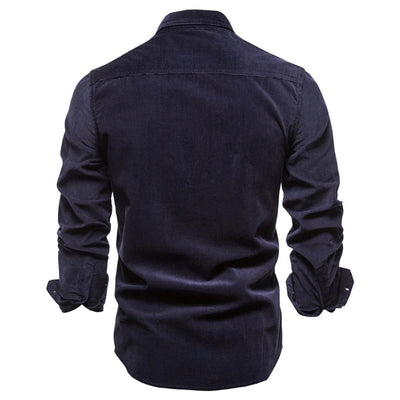 Alonzo - Herren Cordhemd Slim Fit