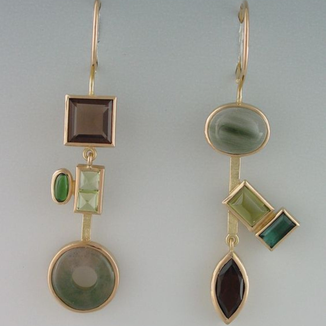 Vintage Ohrhänger „Kristallwald“