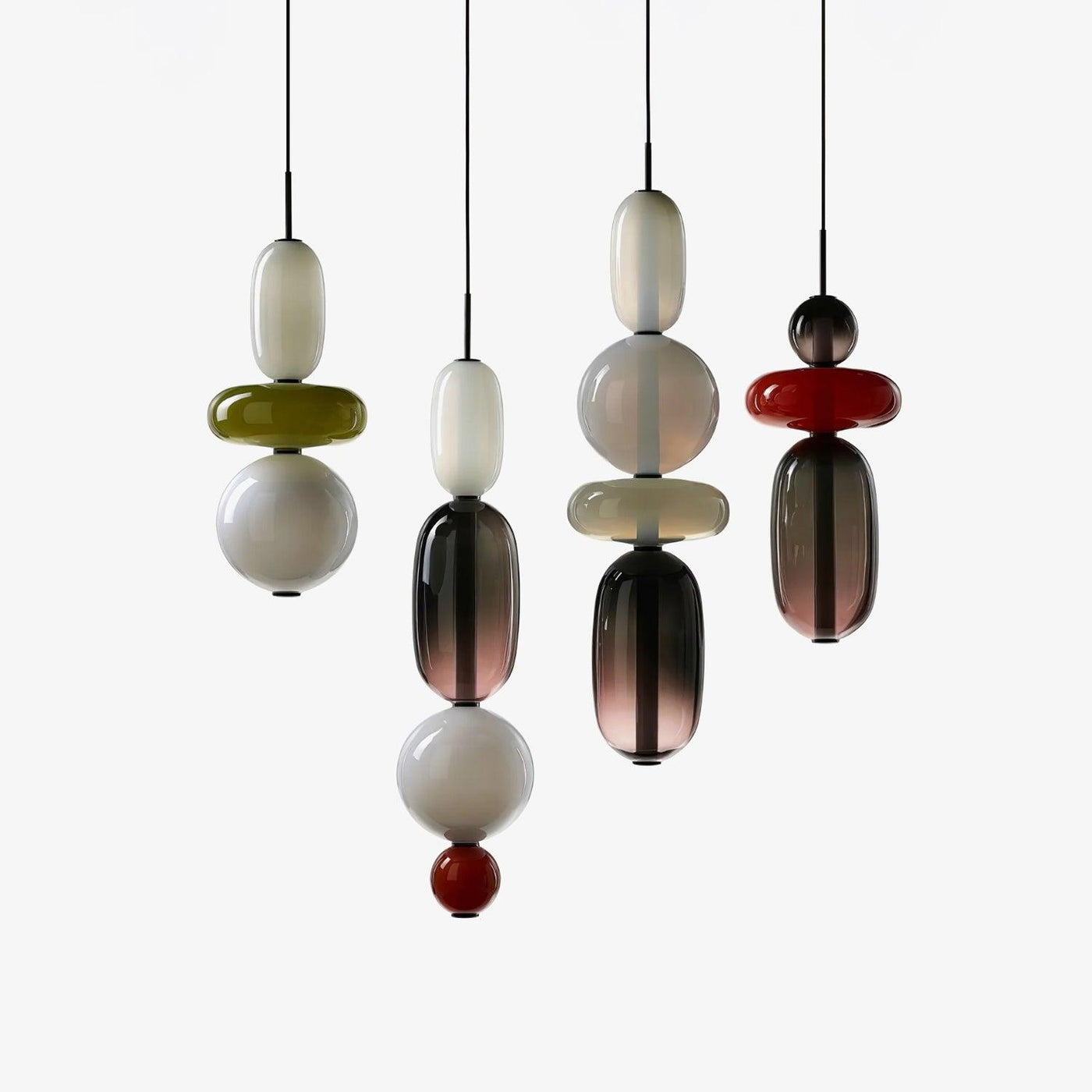 LumiSphere Light - Modern Colored Glass LED Pendant Light