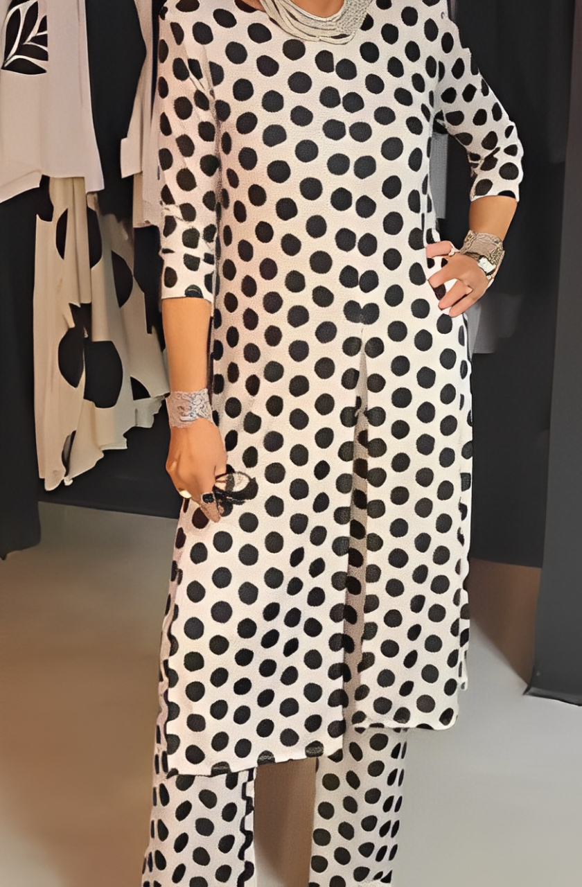 LILIANA | Zweiteiliges Set mit Polka-Dots für Lässige Eleganz und Vielseitige Sommerlooks