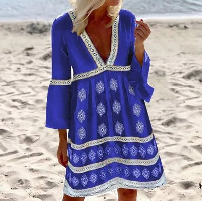 Iseult - Luftiges Sommerkleid mit Fledermausärmeln für Damen